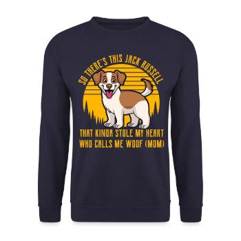 Jack Russell Terrier - Sweat-shirt Unisexe - marine - Devant - Alina (178cm) & Michal (187cm)
