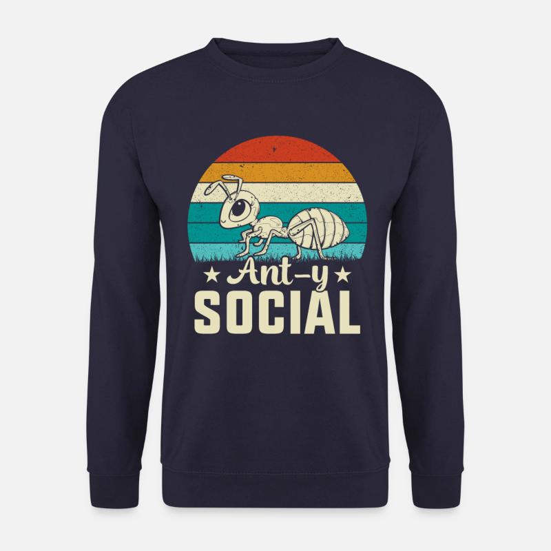 Ant-y social - Unisex Pullover - Navy