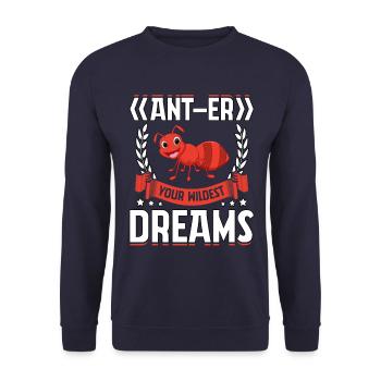 Réalisez vos rêves les plus fous - Sweat-shirt Unisexe - marine - Devant - Alina (178cm) & Michal (187cm)
