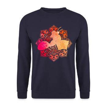 Ant retro - Unisex Sweatshirt - navy - Front - Alina (178cm) & Michal (187cm)