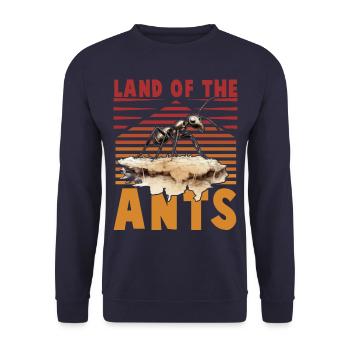 Terre des fourmis - Sweat-shirt Unisexe - marine - Devant - Alina (178cm) & Michal (187cm)