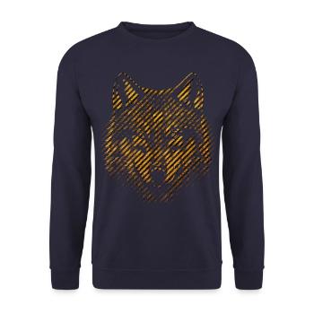 Wolf - Unisex Pullover - Navy - Vorne - Alina (178cm) & Michal (187cm)
