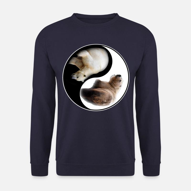Yin Yang Bär - Unisex Pullover - Navy
