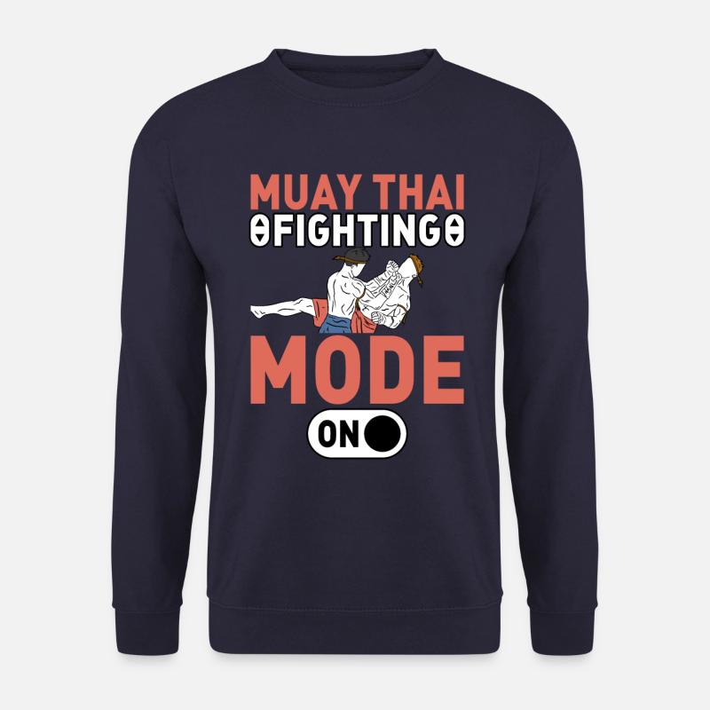 Muay Thai Kampfmodus an - Unisex Pullover - Navy