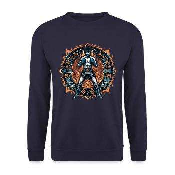 Muay Thaï - Sweat-shirt Unisexe - marine - Devant - Alina (178cm) & Michal (187cm)
