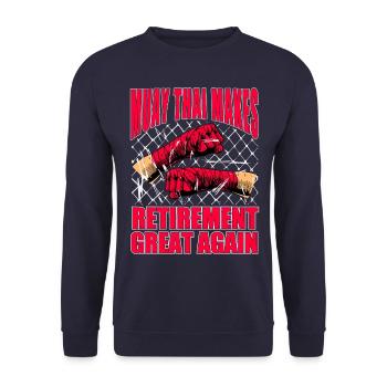 Le Muay Thai redonne sa grandeur à la retraite - Sweat-shirt Unisexe - marine - Devant - Alina (178cm) & Michal (187cm)