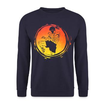 Muay Thaï - Sweat-shirt Unisexe - marine - Devant - Alina (178cm) & Michal (187cm)