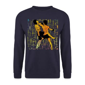 Muay Thaï - Sweat-shirt Unisexe - marine - Devant - Alina (178cm) & Michal (187cm)