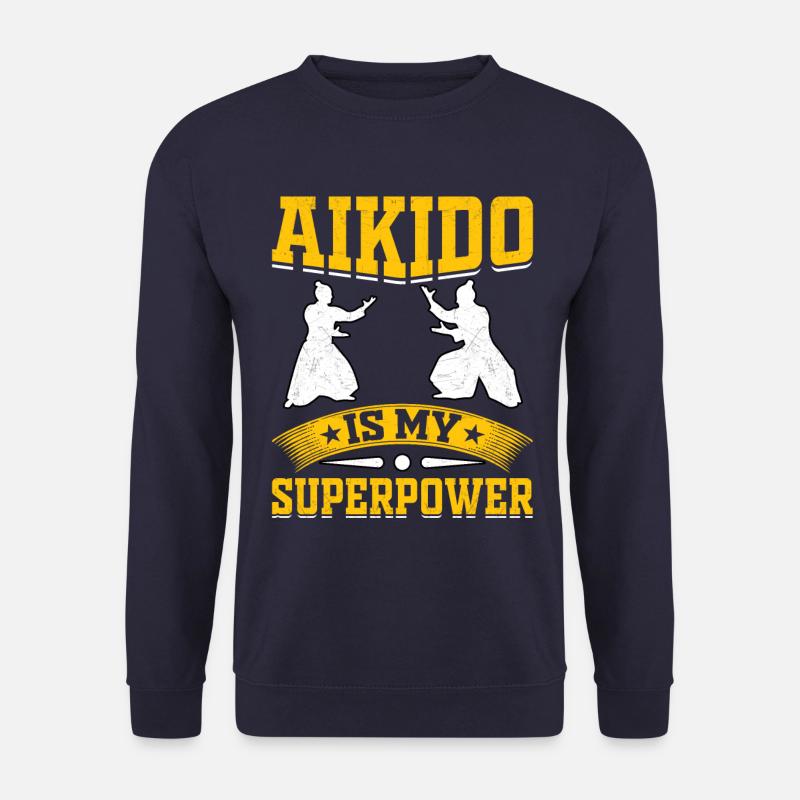 Aikido is my Superpower - Unisex Sweatshirt - navy