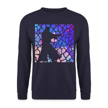 Aikido - Unisex Pullover - Navy - Vorne - Alina (178cm) & Michal (187cm)