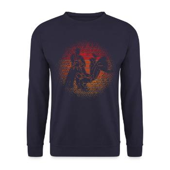 Aikido - Unisex Pullover - Navy - Vorne - Alina (178cm) & Michal (187cm)