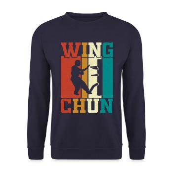 Wing Chun - Sweat-shirt Unisexe - marine - Devant - Alina (178cm) & Michal (187cm)