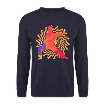 Wing Chun Kung Fu - Sweat-shirt Unisexe - marine - Devant - Alina (178cm) & Michal (187cm)