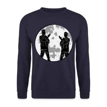 Wing Chun Kung Fu - Sweat-shirt Unisexe - marine - Devant - Alina (178cm) & Michal (187cm)