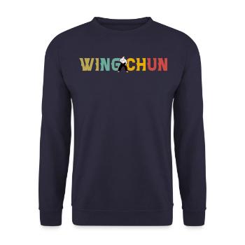 Wing Chun - Sweat-shirt Unisexe - marine - Devant - Alina (178cm) & Michal (187cm)