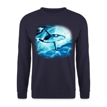 Blauwal - Unisex Pullover - Navy - Vorne - Alina (178cm) & Michal (187cm)