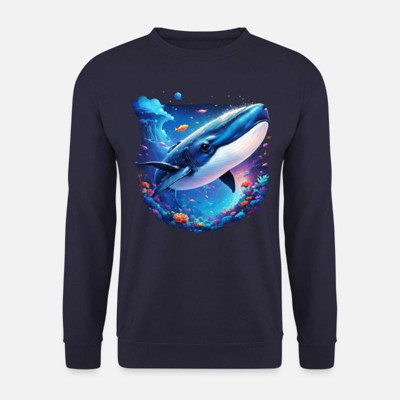 Blue Whale - Unisex Sweatshirt - navy