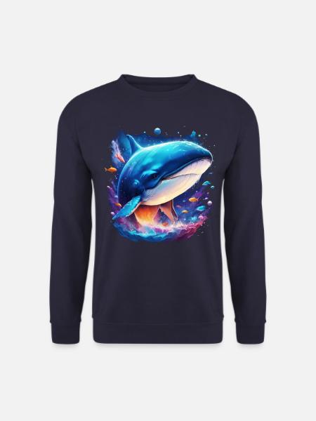 Baleine bleue - Sweat-shirt Unisexe - marine