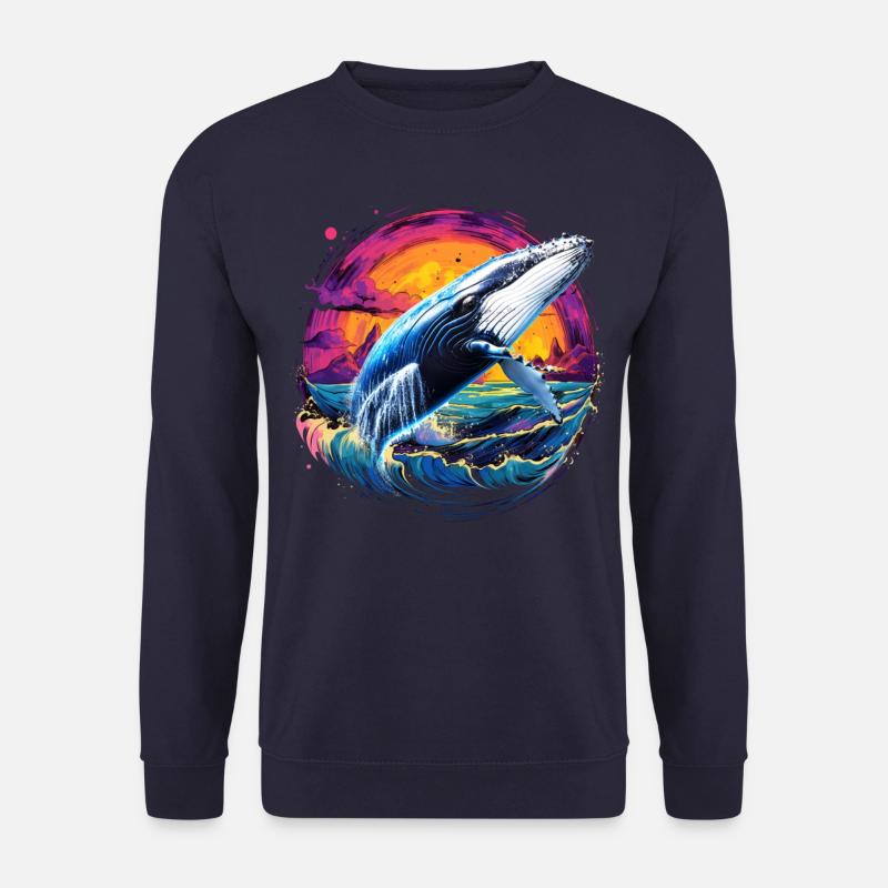 Blue Whale - Unisex Sweatshirt - navy