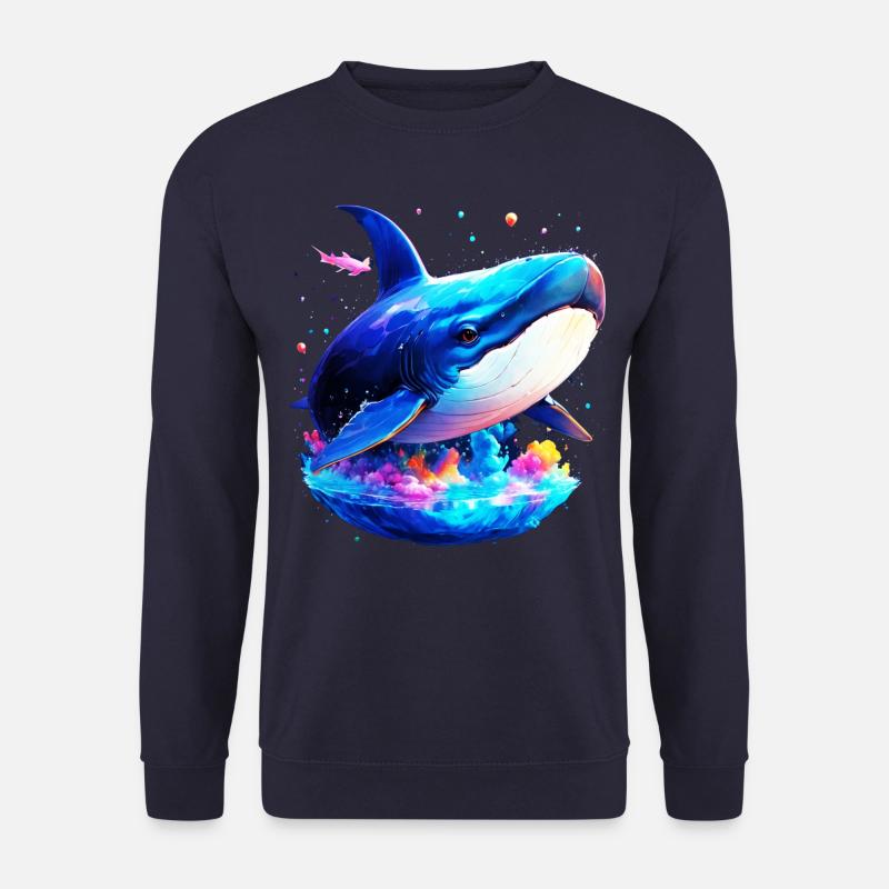 Blue Whale - Unisex Sweatshirt - navy