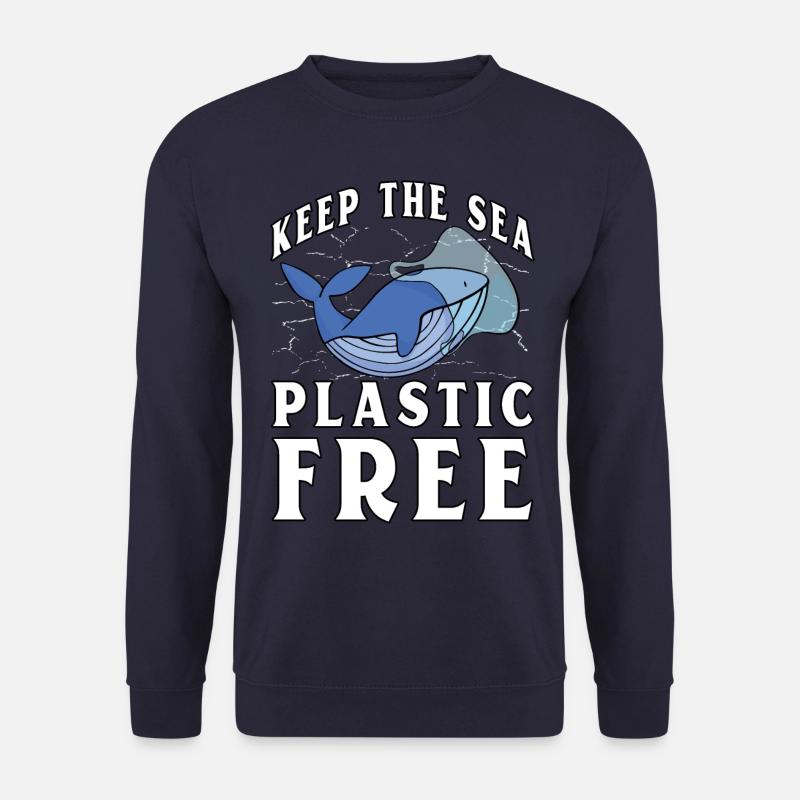Keep the sea plastic free - Unisex Sweatshirt - navy