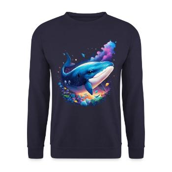 Blauwal - Unisex Pullover - Navy - Vorne - Alina (178cm) & Michal (187cm)