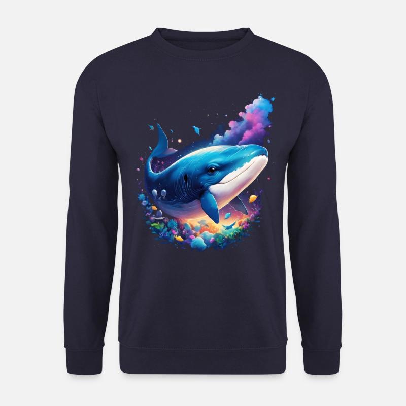 Blue Whale - Unisex Sweatshirt - navy