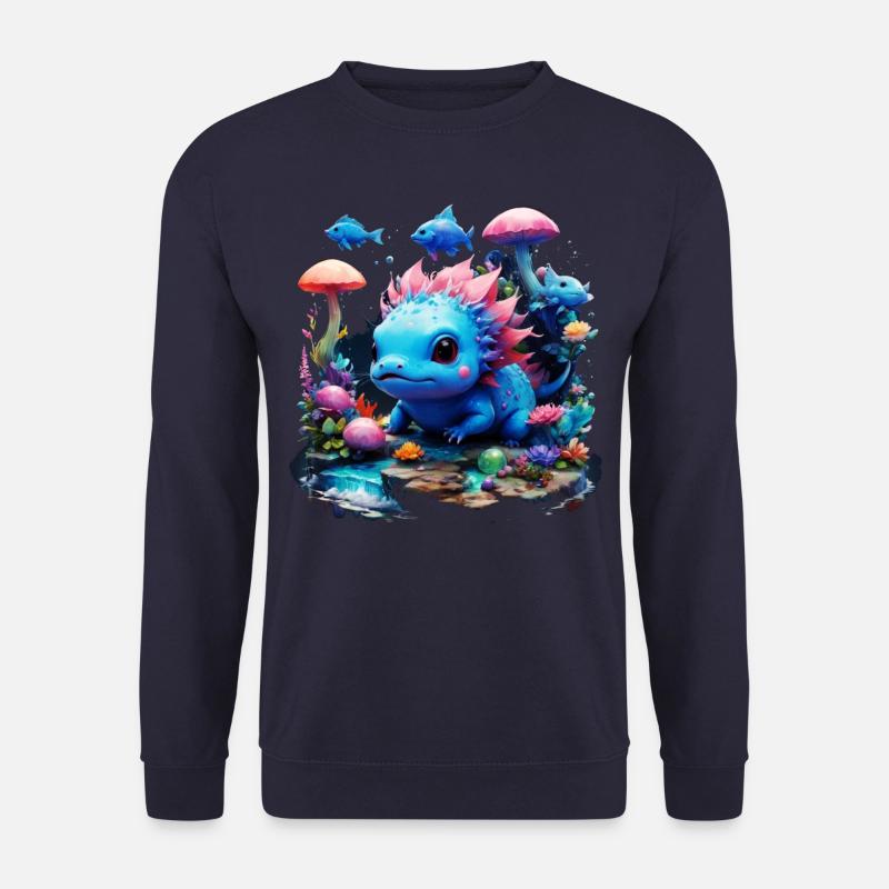Axolotl - Unisex Pullover - Navy