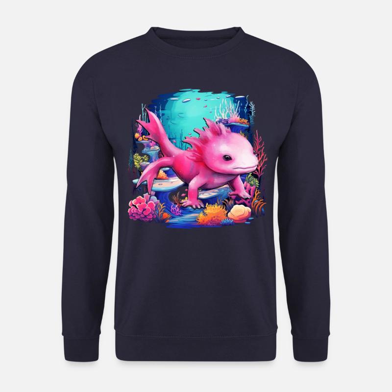 Axolotl - Unisex Pullover - Navy