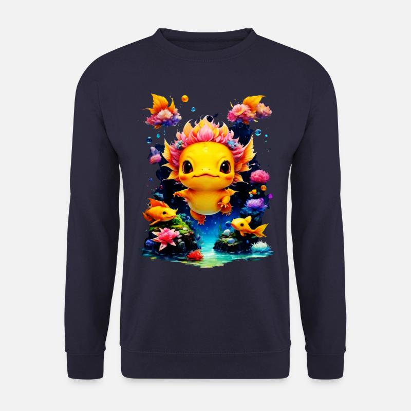 Axolotl - Unisex Pullover - Navy
