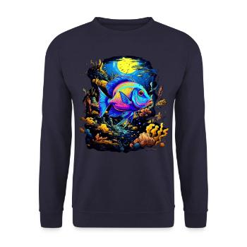 Skalar - Unisex Pullover - Navy - Vorne - Alina (178cm) & Michal (187cm)