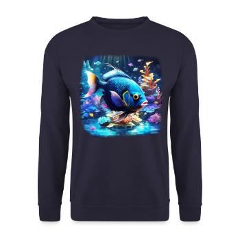 Skalar - Unisex Pullover - Navy - Vorne - Alina (178cm) & Michal (187cm)