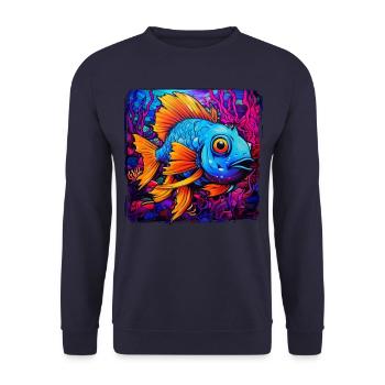 Skalar - Unisex Pullover - Navy - Vorne - Alina (178cm) & Michal (187cm)