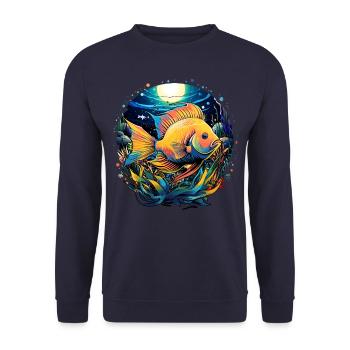 Skalar - Unisex Pullover - Navy - Vorne - Alina (178cm) & Michal (187cm)