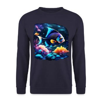 Skalar - Unisex Pullover - Navy - Vorne - Alina (178cm) & Michal (187cm)