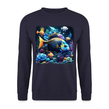 Skalar - Unisex Pullover - Navy - Vorne - Alina (178cm) & Michal (187cm)