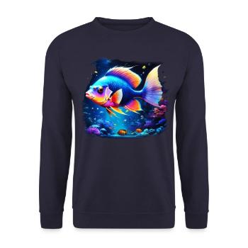 Skalar - Unisex Pullover - Navy - Vorne - Alina (178cm) & Michal (187cm)