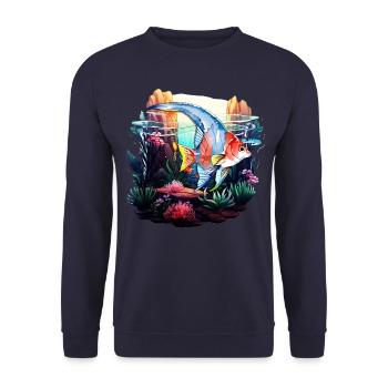 Skalar - Unisex Pullover - Navy - Vorne - Alina (178cm) & Michal (187cm)