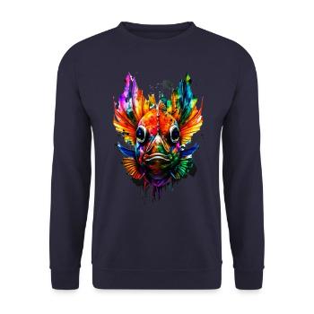Skalar - Unisex Pullover - Navy - Vorne - Alina (178cm) & Michal (187cm)