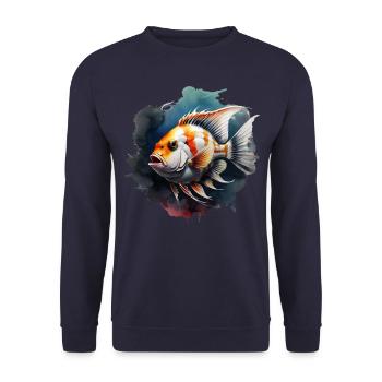 Skalar - Unisex Pullover - Navy - Vorne - Alina (178cm) & Michal (187cm)