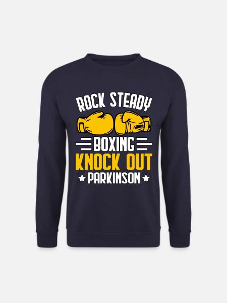 Rock stabil boksning slå ud Parkinson - Unisex sweater - marineblå