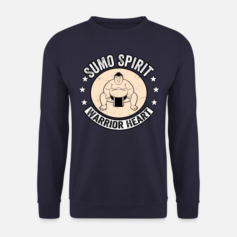 Sumo-Geist-Krieger-Herz - Unisex Pullover - Navy