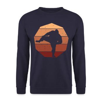 Sumo - Unisex Pullover - Navy - Vorne - Alina (178cm) & Michal (187cm)