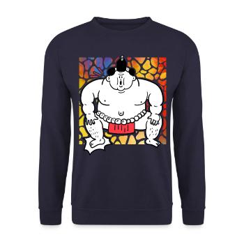 Sumo - Unisex Pullover - Navy - Vorne - Alina (178cm) & Michal (187cm)