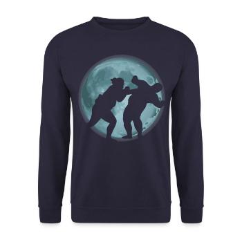 Sumo - Unisex Pullover - Navy - Vorne - Alina (178cm) & Michal (187cm)
