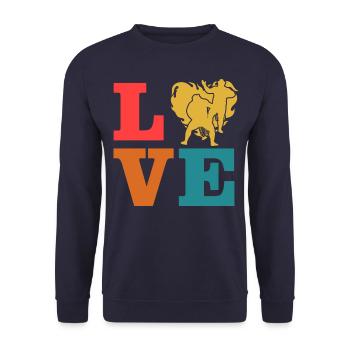 Amour de la lutte - Sweat-shirt Unisexe - marine - Devant - Alina (178cm) & Michal (187cm)