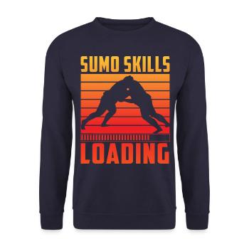 Sumo Skills Loading - Unisex Sweatshirt - navy - Front - Alina (178cm) & Michal (187cm)