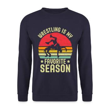 La lutte est ma saison préférée - Sweat-shirt Unisexe - marine - Devant - Alina (178cm) & Michal (187cm)