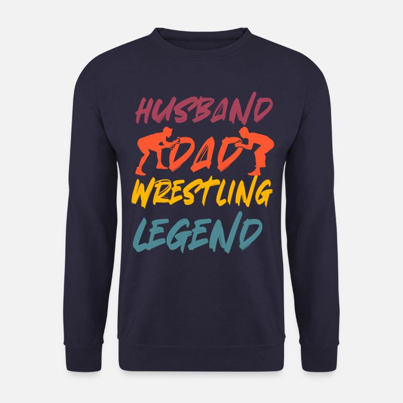 Ehemann, Vater, Wrestling-Legende - Unisex Pullover - Navy