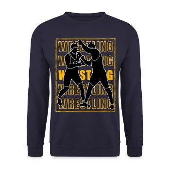 Lutte - Sweat-shirt Unisexe - marine - Devant - Alina (178cm) & Michal (187cm)